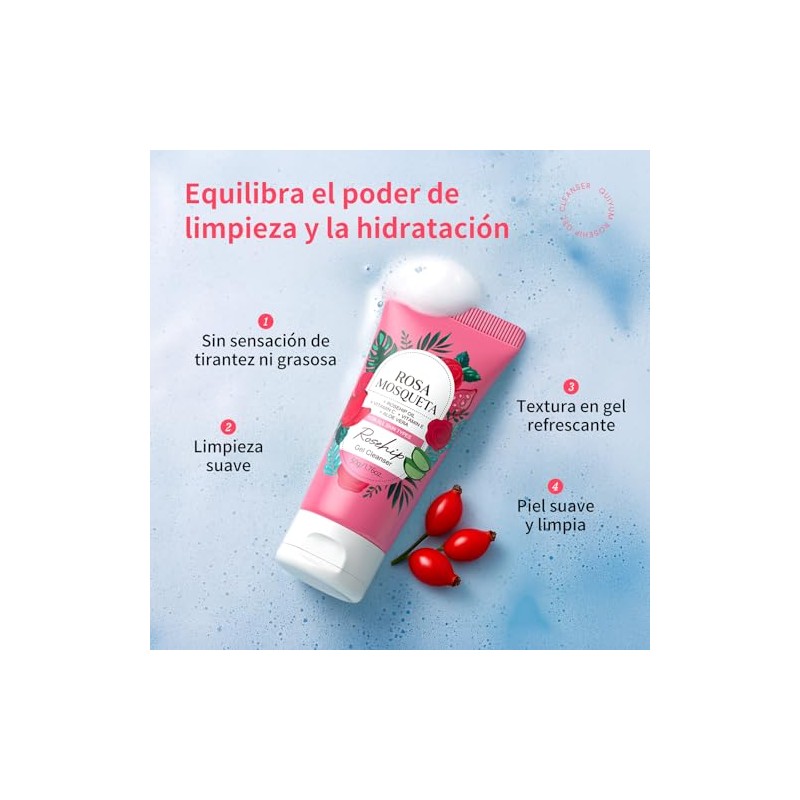 Set Skincare Rosa Mosqueta Piezas Rutina Facial Mujer Hidratante