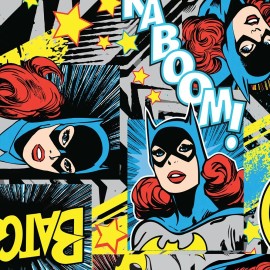 Camelot Fabrics BTY Girl Power Original Female Hero Batgirl KABoom Cotton Fabric By Yard Comics