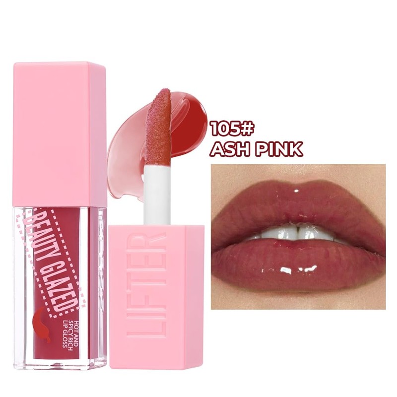 Spicy Rich Lip Gloss, Moisturising & Nourishing Liquid Lipstick (Colour,