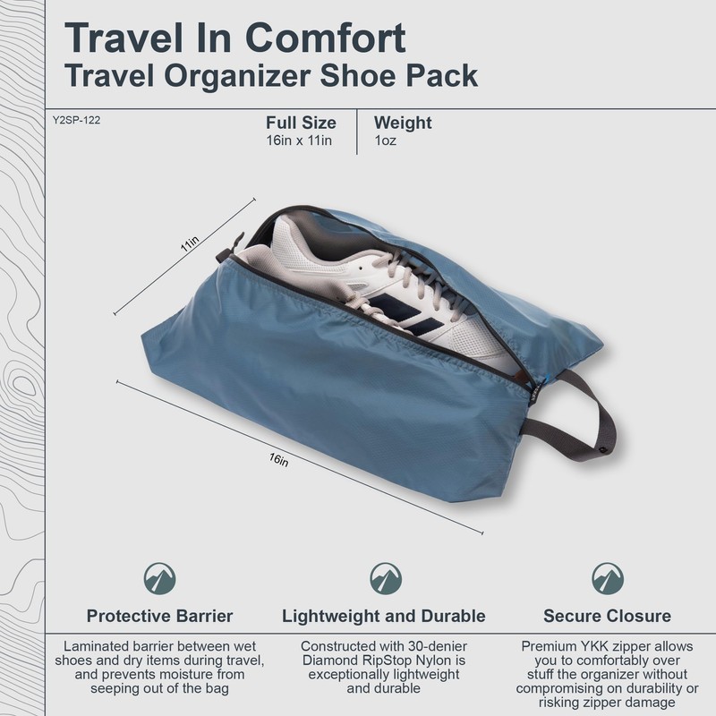 Cocoon Shoe Pack Light, 1 Pair, Ash Blue, Ash blue