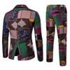 Cloudstyle Mens 2 Piece Print Suit Floral Party Dress Jacket