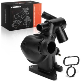 A-Premium Engine Coolant Thermostat Housing Assembly with O-ring Compatible with Jaguar F-Pace 2017-2019, XF 2017-2019, XE 2017-2019, 2.0L