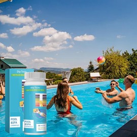 Pool Water Testing Strips | Hot Tub Test Strips Kit, Three-in-1 Accurate Test Strips Multi-Purpose for Swimming Pools, Spas and Hot Tubs