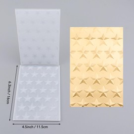 Briartw 3D Embossing Folder for Card Making,Create Stunning Textured Background Clear Plastic Texture Fades Embossing Folder Template for Scrapbooking and Other Paper Craft Album Stamps DIY Decoration