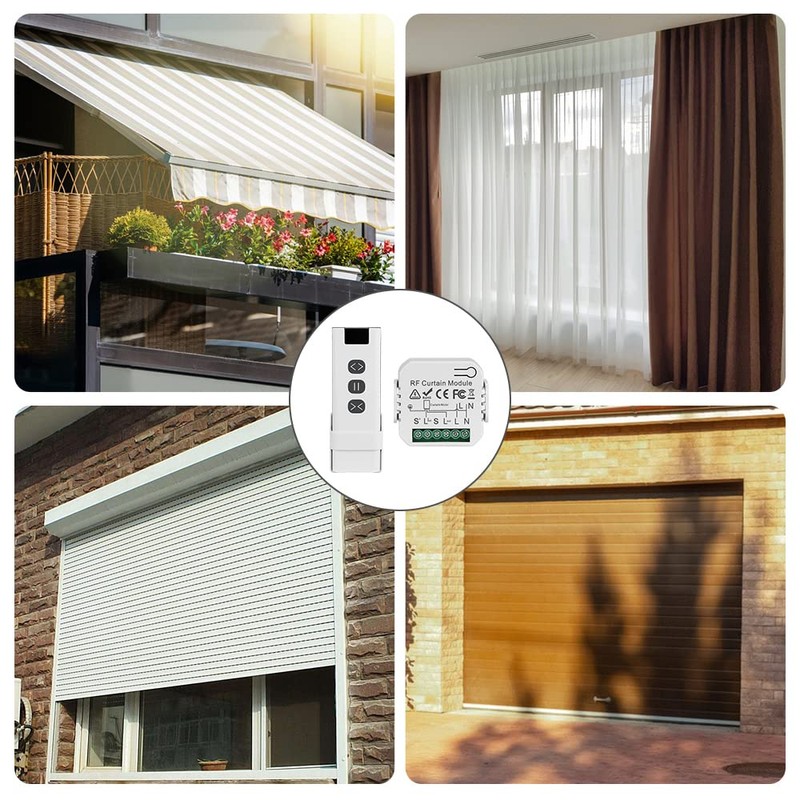 Wireless Roller Shutter Control Retrofit Set, Wireless Switch for Shutters,