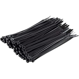 Pack of 200 Black Cable Ties 250mm