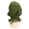 Peluca Verde Ondulada Corta, Peluca Rizada Verde para Fiestas Temáticas