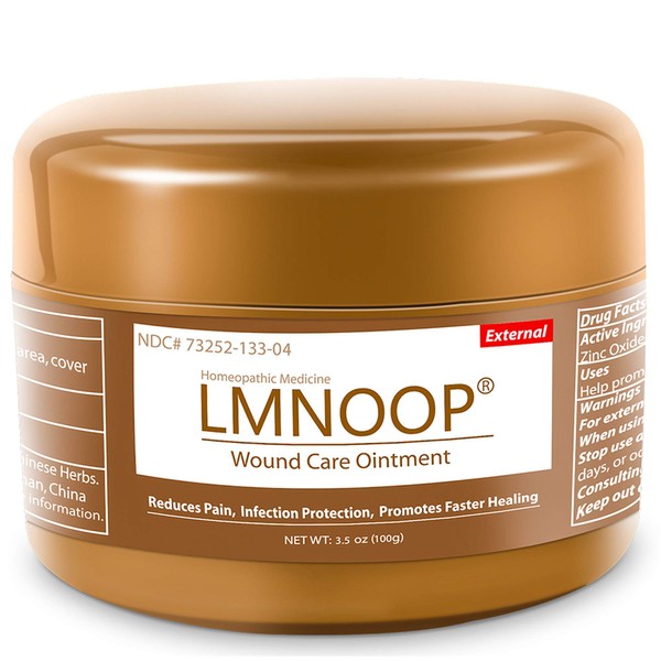 LMNOOP Bed Sore Cream, Organic Bedsore Ointment, Bed Sores Treatment, Intense Fast Wound Healing Ointment for Bedsores, Pressure Sores, Diabetic Wounds, Venous Foot and Leg Ulcers (3.5 oz)
