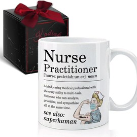 Kadiak Nurse Practitioner Mug Gifts for Women, NP Week Gift, RN Appreciation Gifts, Nursing Student Graduation Gift, Novelty Nurse Practitioner Definition Medical Assistant Mug 11Oz