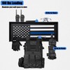 BUYYAH Wall Mounted Police Gear Rack, Tactical Duty Gear Rack