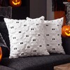 Halloween Pillow Covers 18x18In Set of 2 White 3D Ghost