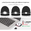 ATNKE LED Lighted Beanie Hat,USB Rechargeable 4 LED Run Headlamp