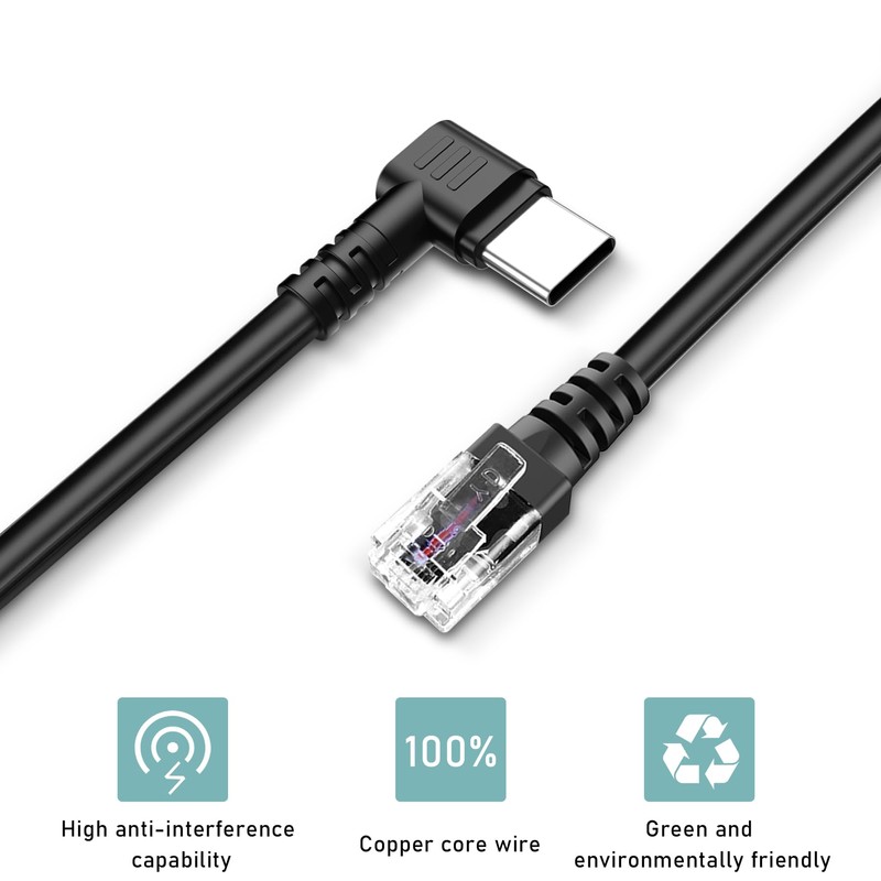 SYGGDERS USB-C to RJ11 Power Cord, Radar Detector Cable, for
