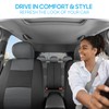 BDK PolyPro Seat Covers Full Set in Gray on Black