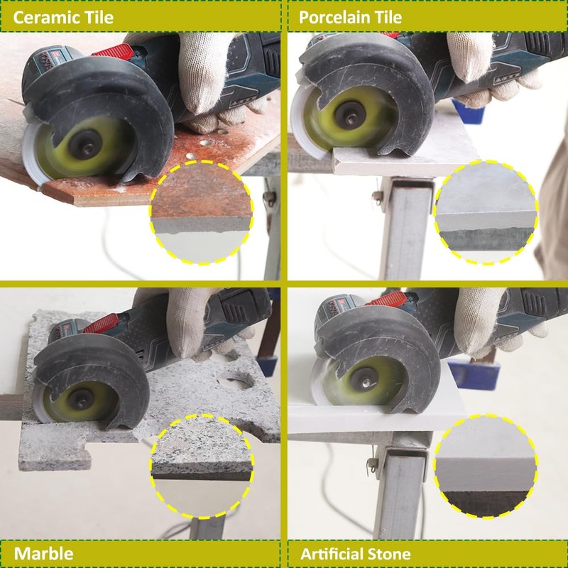 Diamond Tile Saw Blade 3"(75mm) - 4pcs X Mesh Disc