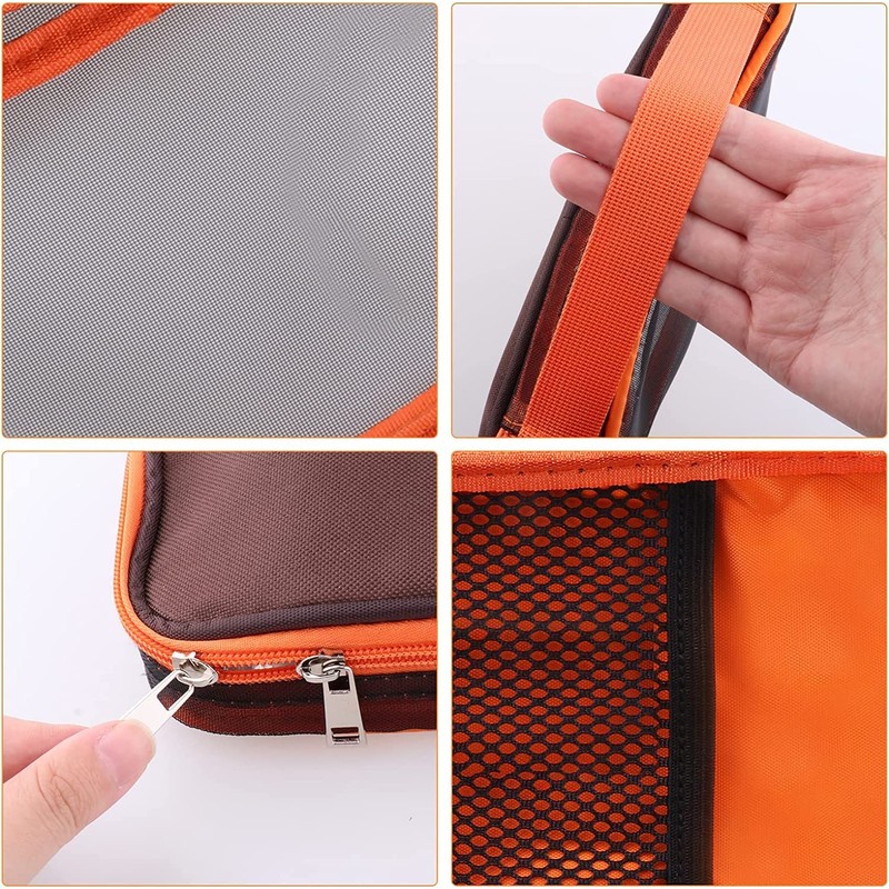 Cutlery Storage Bag Zipper Organizer for Camping, Travel, Office, Party