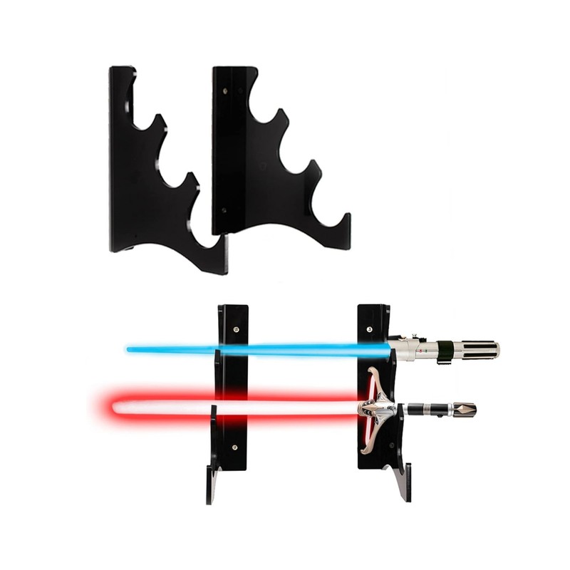 Sword Hanger Display Holder Acrylic Wall Mounted 3 Layers Sword