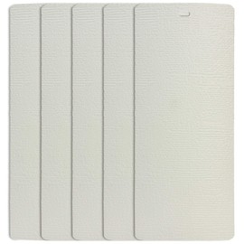 DALIX Chaparral Vertical Blind Slats Sliding Glass Door Gray 82.5" Window 5 Pack