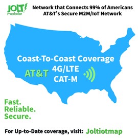 Jolt Mobile $7.50 Nationwide AT&T 5G 4G LTE Network – Wearable - Smart Watch SIM Card GPS Tracker SIM Card - 30 Day Service - Triple Cut SIM - Voice-Data - SMS No Contract