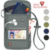 Lewis N. Clark Cartera de cuello con bloqueo RFID, bolsa