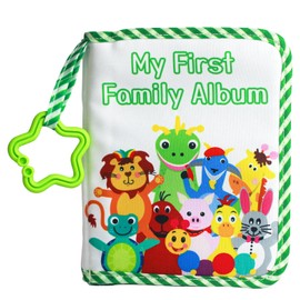 IKUHRMO Baby Photo Album, My First Photo Album for Baby, 4x6 Inch Soft Cloth Family Book