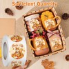 Louise Maelys 500 Pcs Happy Fall Stickers-1.5Inch Autumn Squirrel Stickers