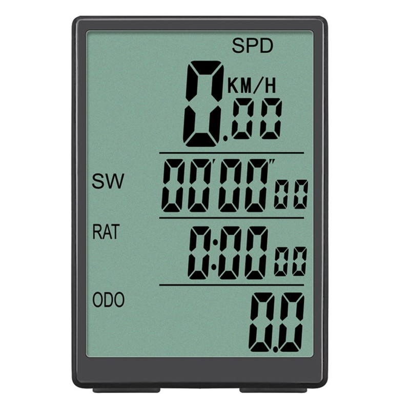 Bike Computer Wireless Bike Speedometer Water Resistant 3in LCD Screen