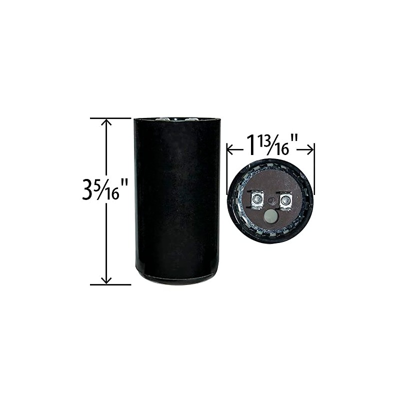 Mars Motors 11949 Start Capacitor, 145-175 Mfd, 220/250V