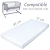 Crib Fitted Sheets 51x85 cm White Chicco nexttome Crib Sheets