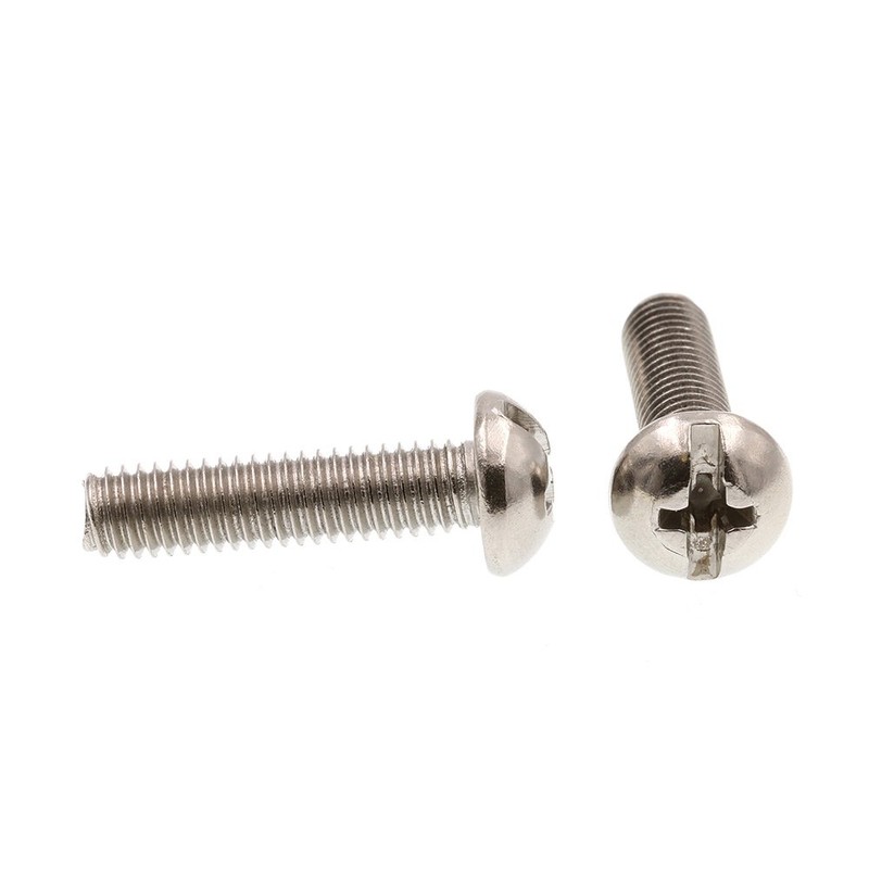 Prime-Line 9004196 Machine Screw, Round Head, Slotted/Phillips Combo, #10-32 X