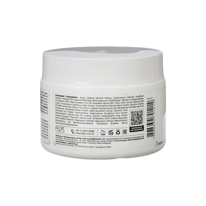 Felps Professional | Quiabo XBTX Reduction Hair Mask | Controls