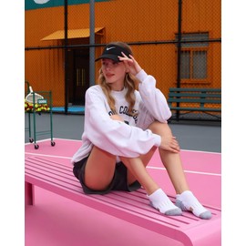 Amutost Ankle Socks for Women Men 3/5/6Pairs, No Show Socks Running Athletic Socks Low Comfort Cushioned Thick Socks