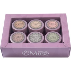 PREGEL Muse Color Gel Natural Series 6 Color Set