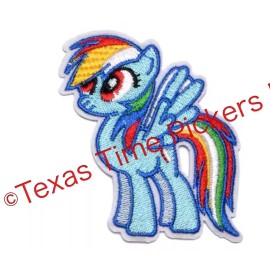 My Little Pony  MLP My Little Pony "Rainbow Dash" Walking Die-Cut Iron On Embroidered Patch