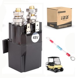 10L0L Golf Cart 48V 200A Solenoid with Resistor Assembly fit Club Car DS & Precedent & Tempo 2015-Up New Models, Replace OEM 102865901, 1028659-01, 1014947
