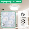 WISBEAM Smart 11" Modern LED Ceiling Light, White Flush Mount