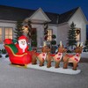 Home Accents Holiday 12 ft Pre-Lit LED Giant-Sized Inflatable Santa