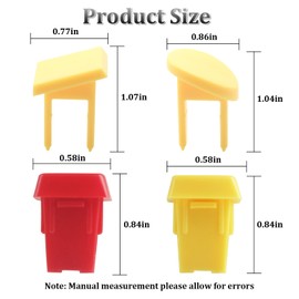 60256 22256 08912040610 Safety Switch Keys for Sears Craftsman,Ryobi,Delta Table Saw,Sander,Band Saw,Drill Press Power Tools,4 pcs