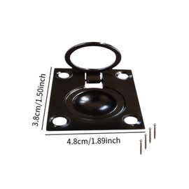 Milageto Round Flush Pull Handle for Marine Access and Home Furniture, with Screw