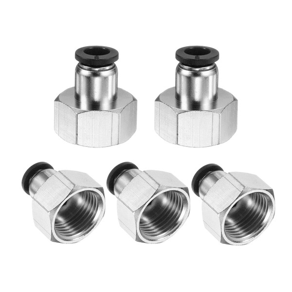 QUARKZMAN 5pcs Push to Connect Fittings 8mm Pipe Outer Diameter