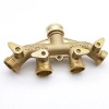 Unbranded 4 Way Brass Hose Splitter, 3/4" Brass Hose Faucet