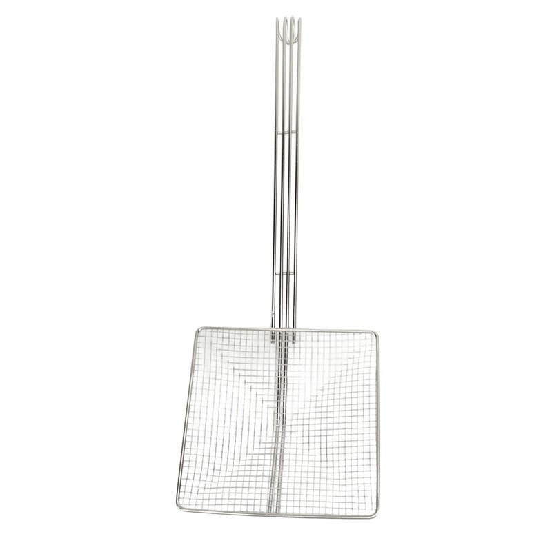 Stainless Steel Square Strainer Skimmer Ladle for Cooking Frying Kitchen