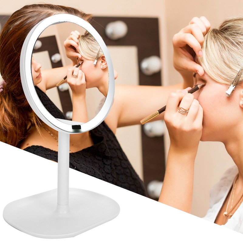 Makeup Mirror 10X Magnification LED Induction Portable Vanity Mirror for