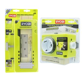 Ryobi A99HT2 Ryobi A99DLK4 Mortise Wood Metal Door Hinge Installation Kit for Bolt and Lock Installation