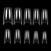 Makartt Nail Tips Clear Half Cover French Nail Tips Acrylic