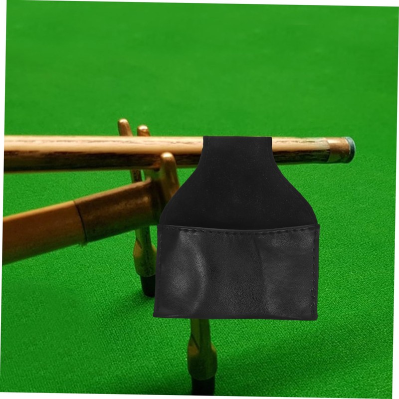 CORHAD Ergonomic Billiard Chalk Holder Pool Cue Clamp Bag Portable