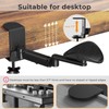 JOY worker Upgraded Clamp-on Adjustable Armrest, Above/Below Table Extension Platform
