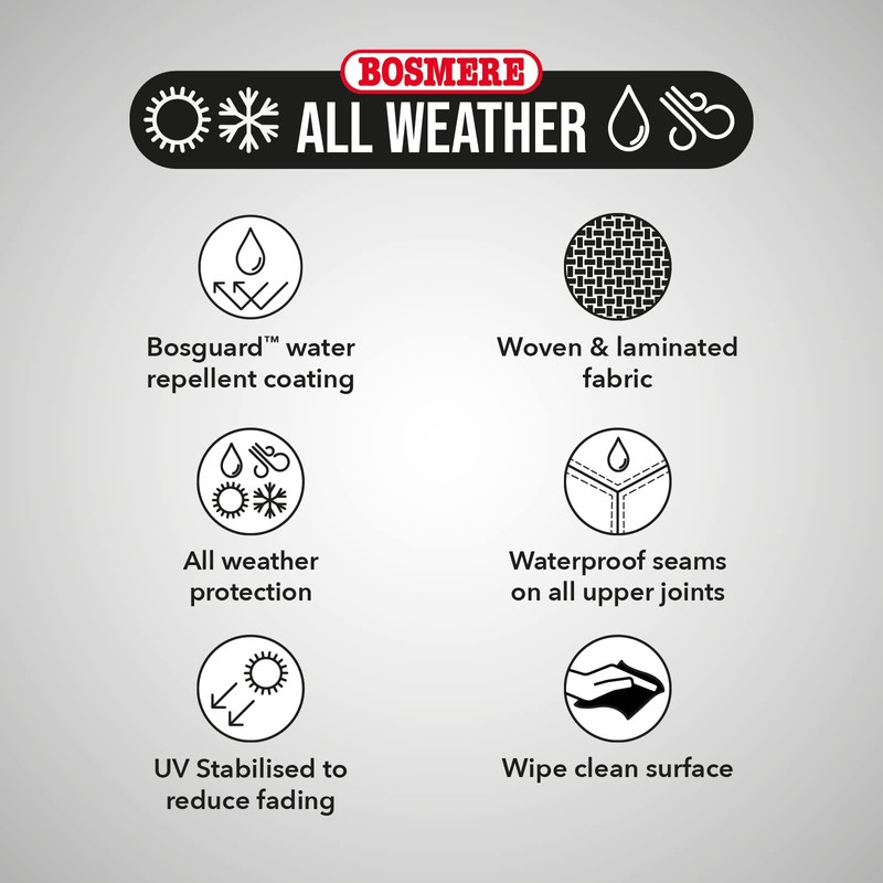 Bosmere Protector Rotary Washing Line Cover, 100% Waterproof, UV Protected,