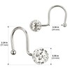 Chictie Nickel Shower Curtain Hooks - Decorative Shower Curtain Rings,Set