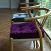 vctops Soft Velvet Chair Pads with Ties Comfy Solid Seat